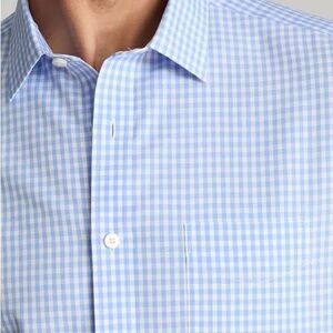 Untuckit Blue Gingham Button-Down Shirt